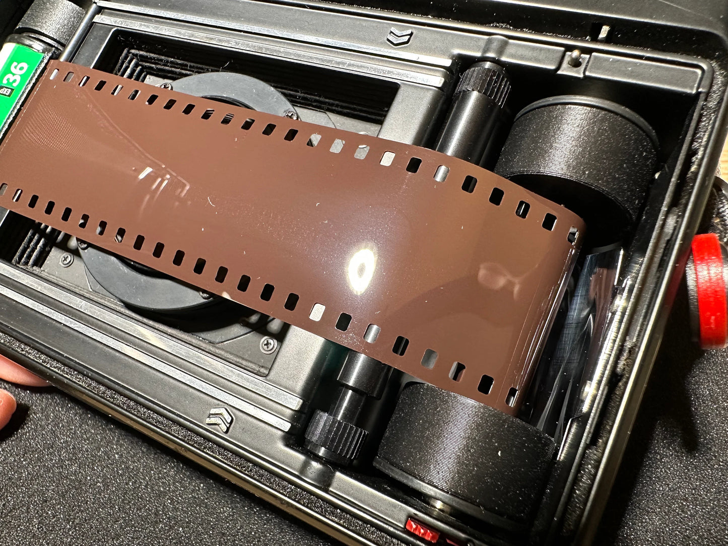 35mm to 120 Film Adapter, Made Out of Real 120 Film Spool